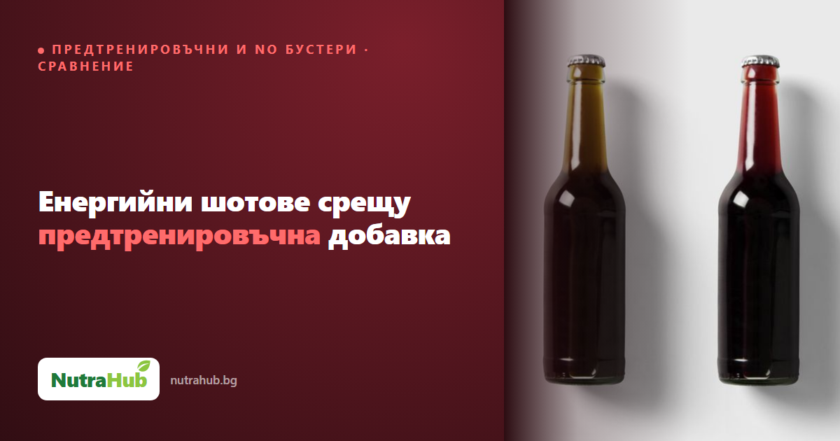 Енергийни шотове срещу предтренировъчна добавка