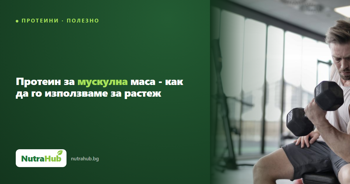 Протеин за мускулна маса - как да го използваме за растеж