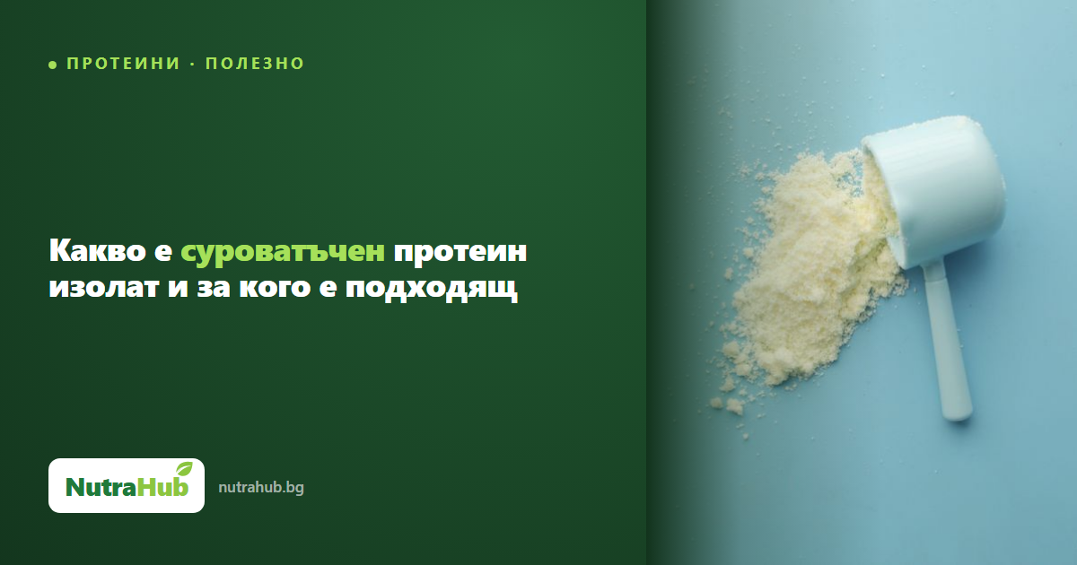 Какво е суроватъчен протеин изолат и за кого е подходящ