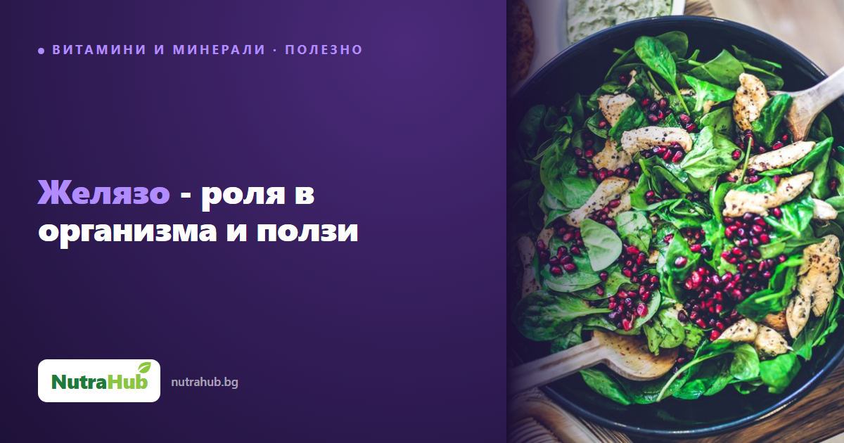 Желязо - роля в организма и ползи