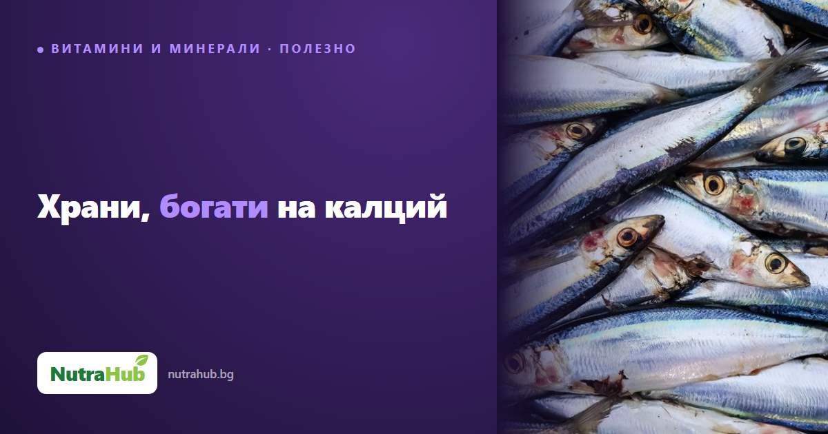 Храни, богати на калций