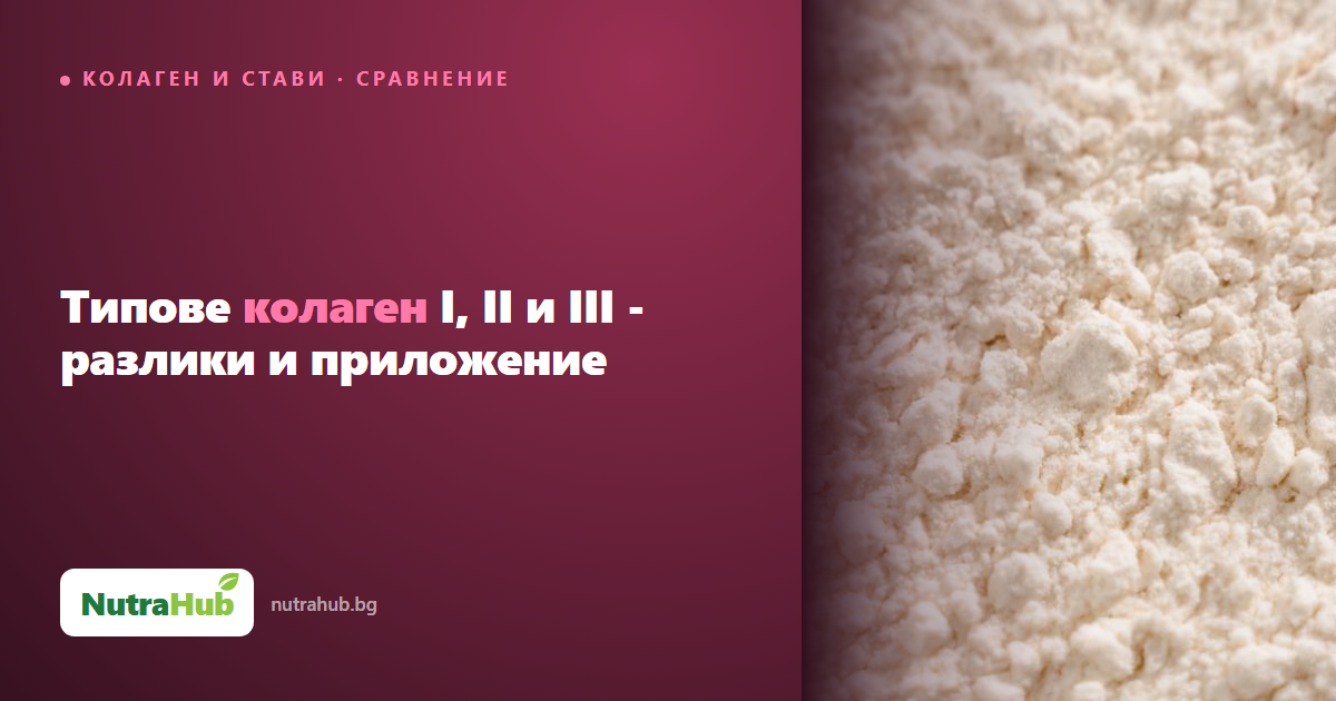 Типове колаген I, II и III - разлики и приложение