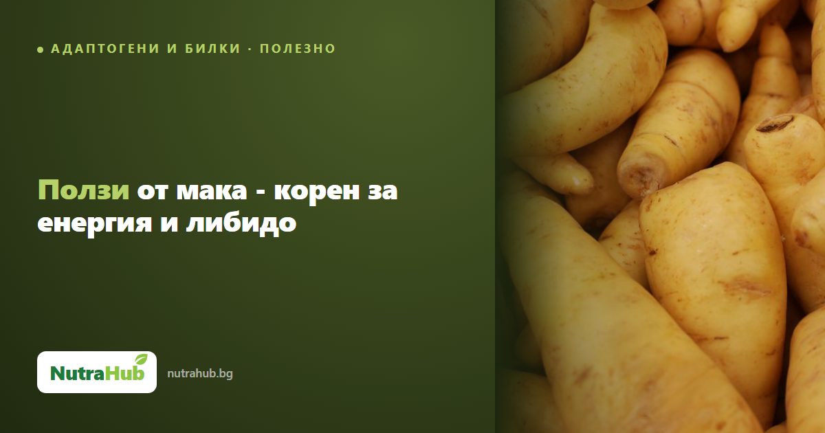 Ползи от мака - корен за енергия и либидо