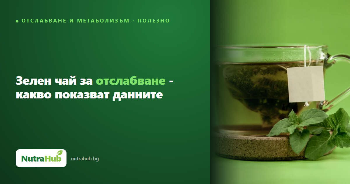 Зелен чай за отслабване - какво показват данните