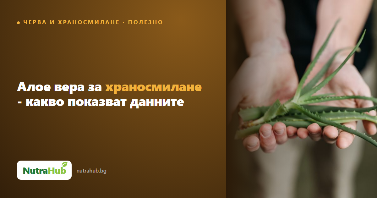 Алое вера за храносмилане - какво показват данните