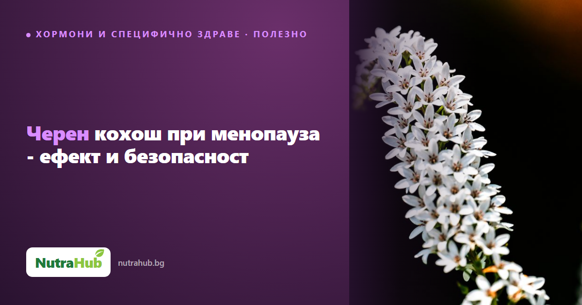 Черен кохош при менопауза - ефект и безопасност