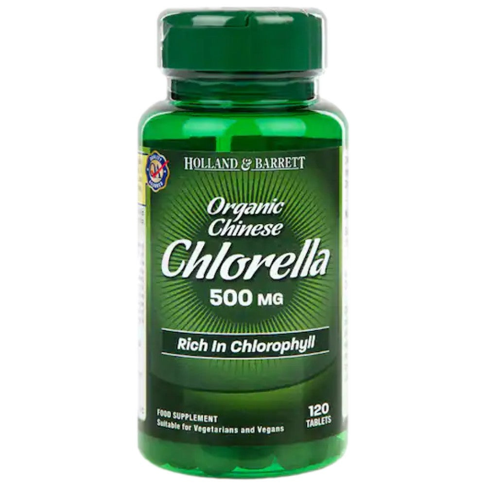 Holland And Barrett Chlorella 500 mg Organic - Органична хлорела 500 mg