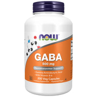 NOW Foods GABA 500 mg + B6 - ГАБА 500 mg с Витамин Б6