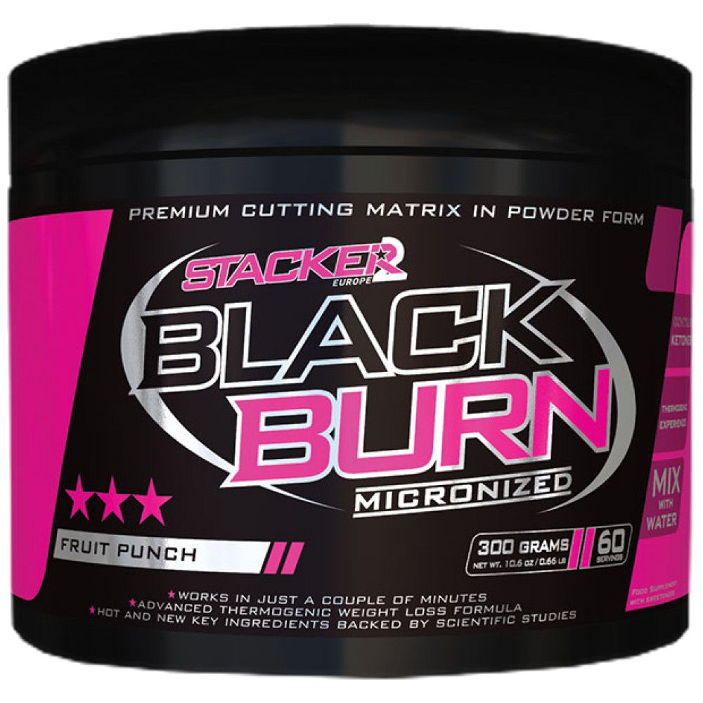 Stacker Black Burn Micronized - Термогенен фетбърнър