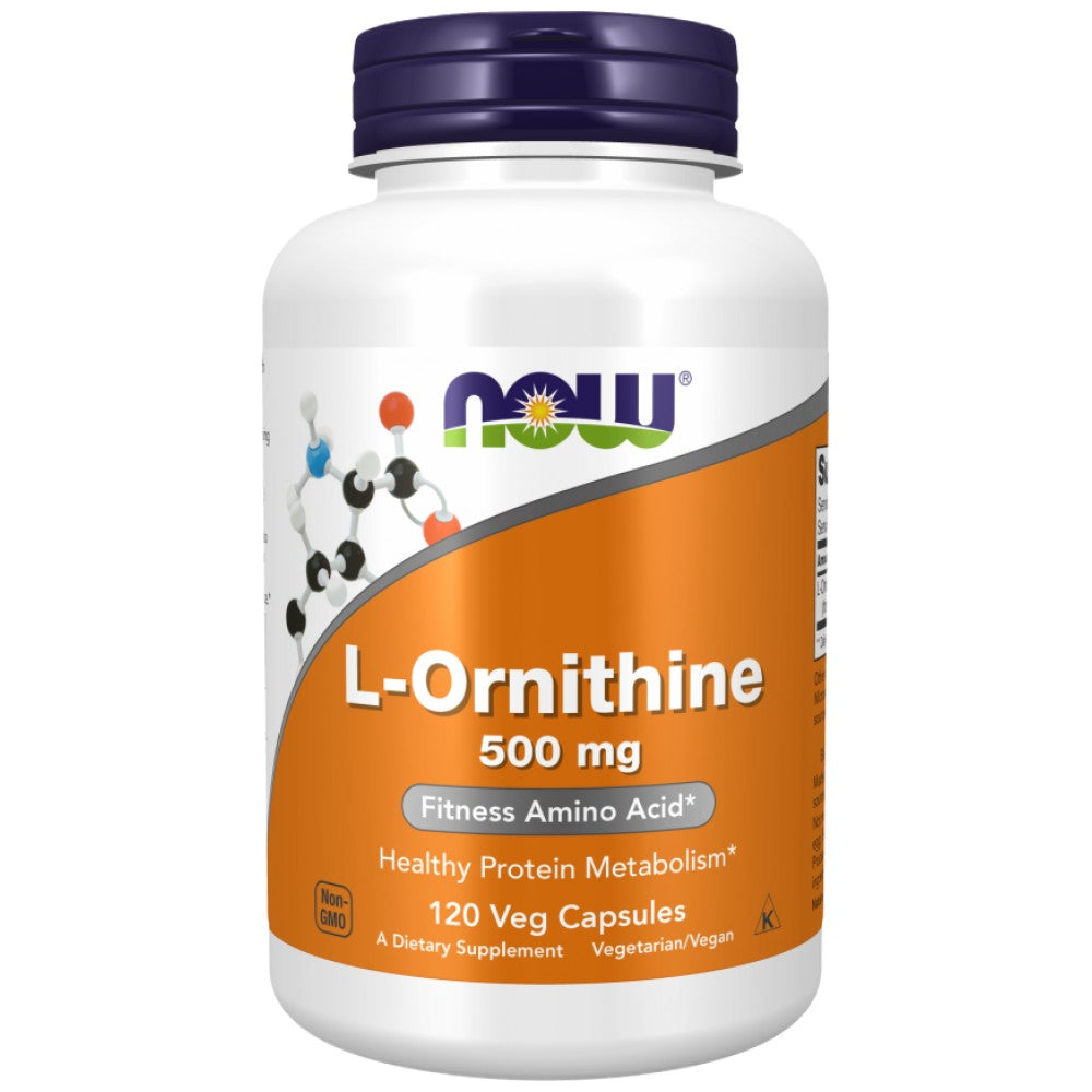 NOW Foods L-Ornithine 500 mg - L-Орнитин 500 mg