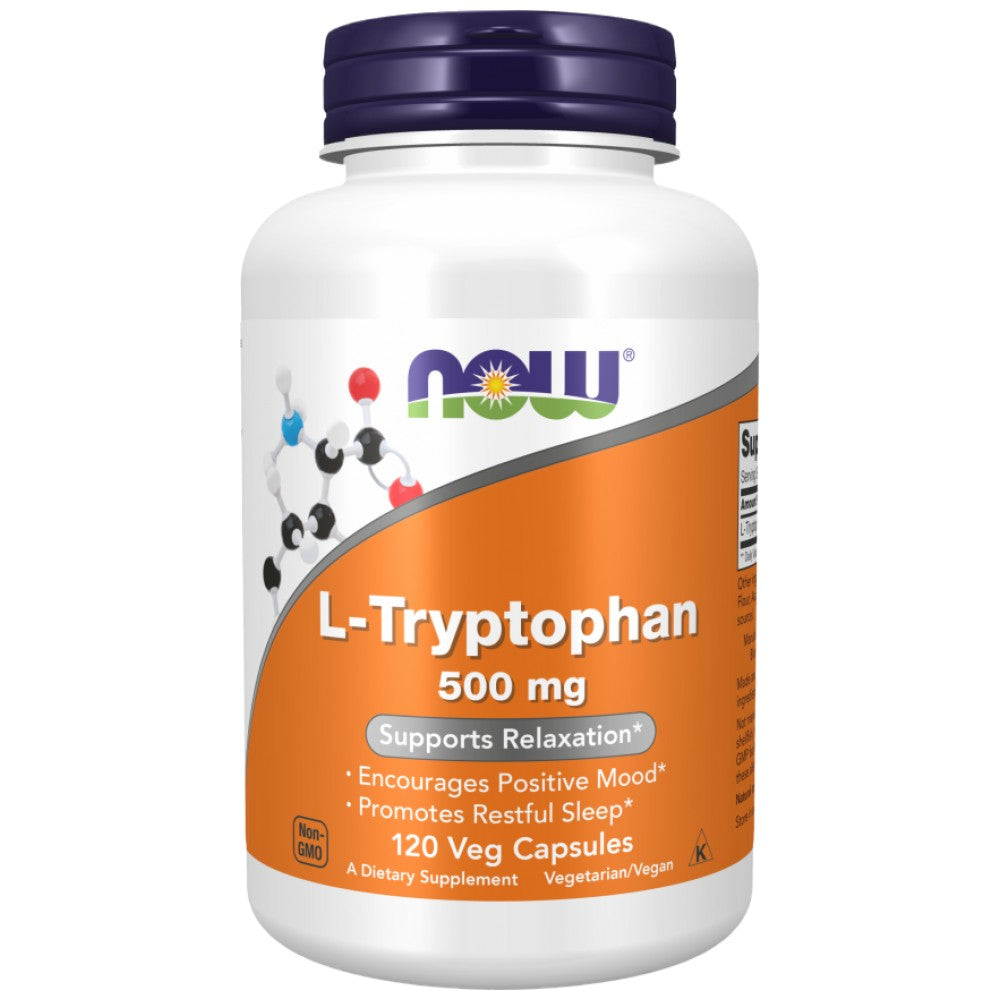 NOW Foods L-Tryptophan 500 mg - L-Триптофан 500 mg