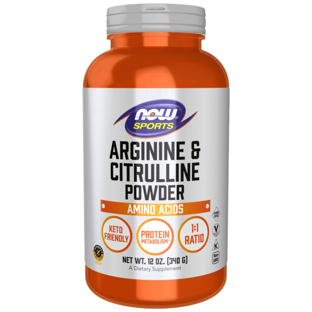 NOW Foods Arginine & Citrulline Powder 1:1 - Аргинин и цитрулин на прах