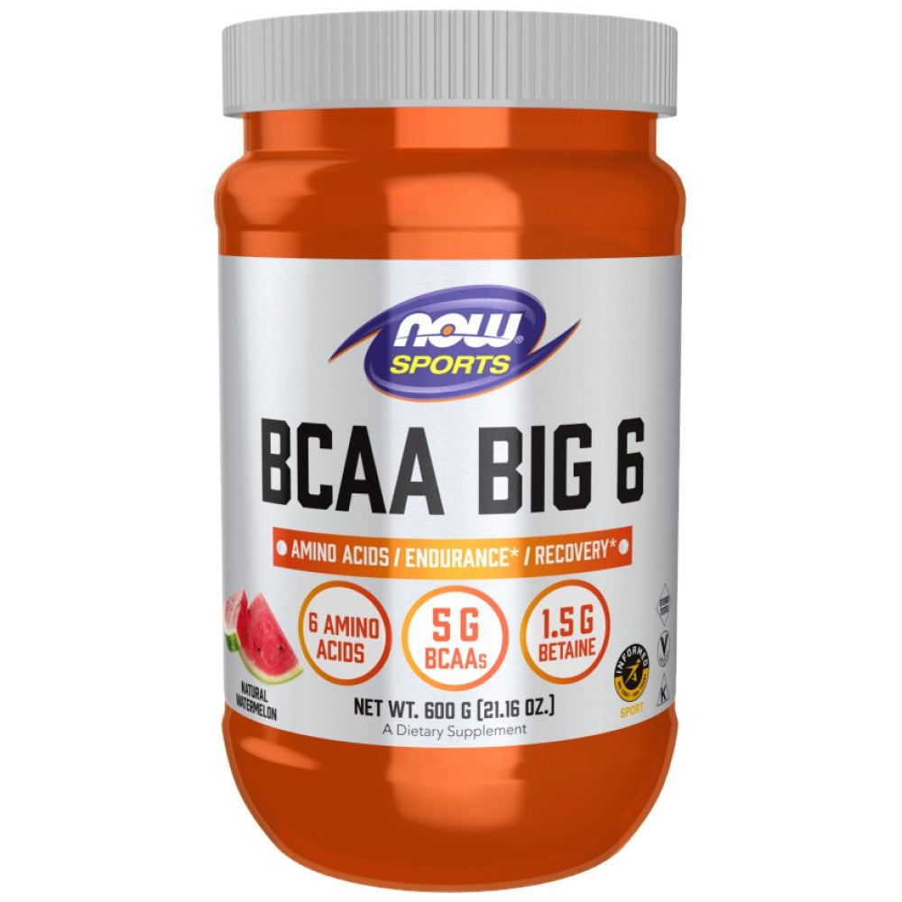 NOW Foods BCAA Big 6 Powder - BCAA с 6 аминокиселини