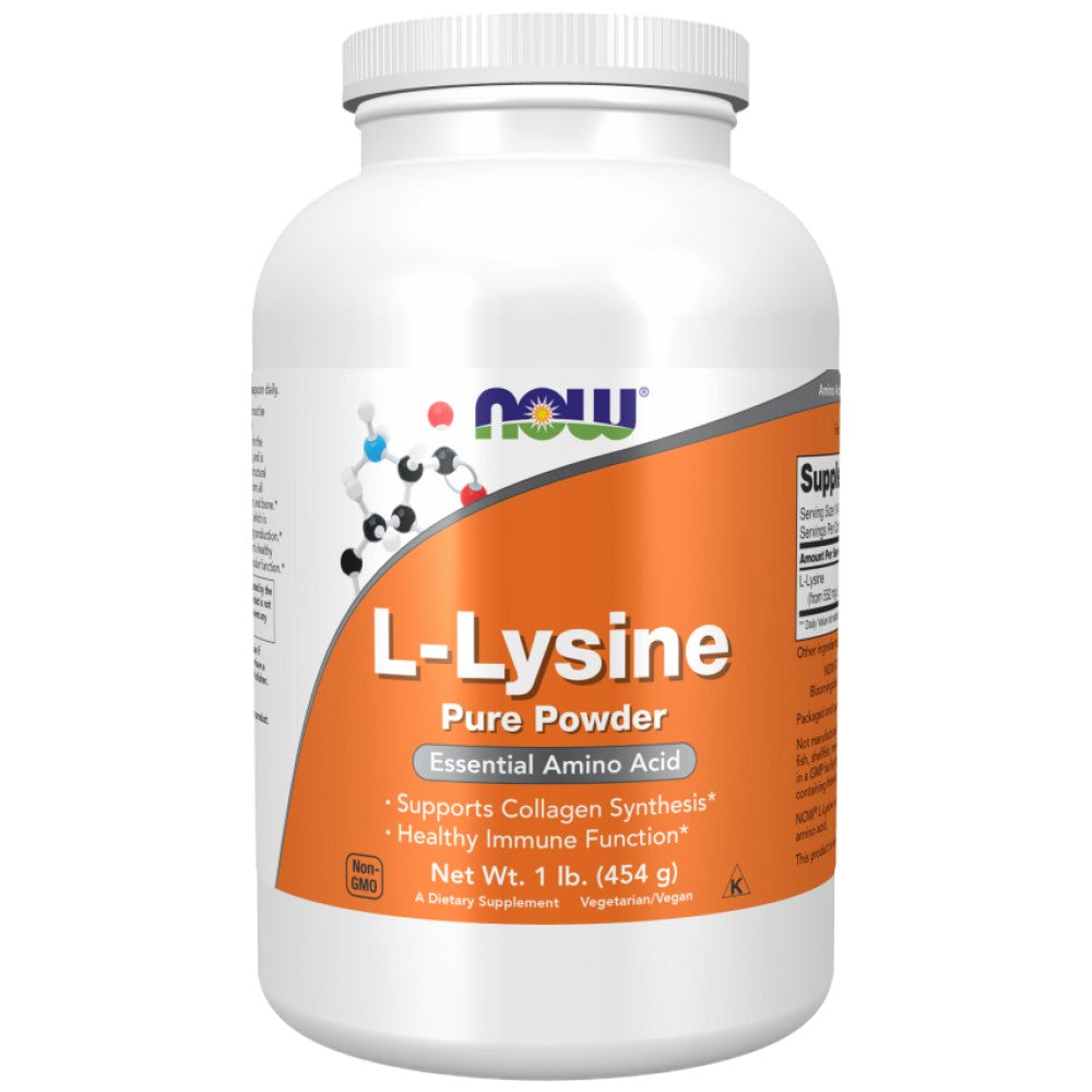 NOW Foods L-Lysine Powder - L-Лизин на прах