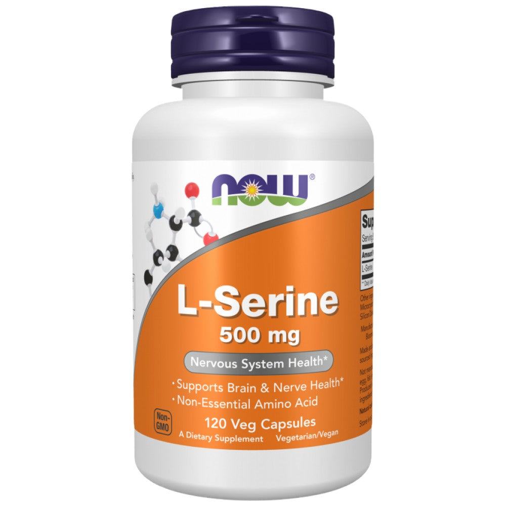 NOW Foods L-Serine 500 mg - Л-Серин 500 mg за мозъка