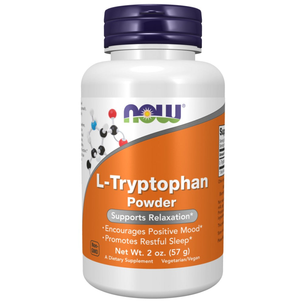 NOW Foods L-Tryptophan Powder - L-Триптофан на прах