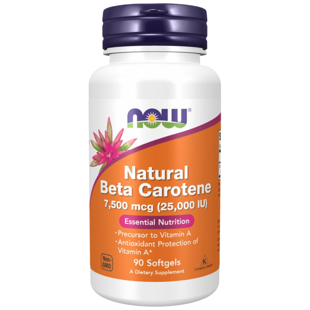 NOW Foods Natural Beta Carotene 25,000 IU - Бета-каротин (Витамин А)