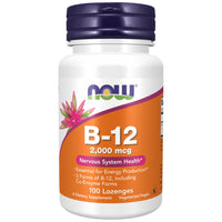 NOW Foods Vitamin B-12 Instant Energy 2000 mcg - Витамин Б12 за енергия