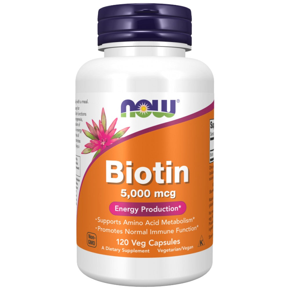 NOW Foods Biotin 5000 mcg - Биотин 5000 mcg