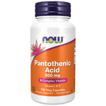 NOW Foods Vitamin B-5 Pantothenic Acid 500 mg - Витамин Б5 (Пантотенова киселина)