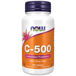 NOW Foods Vitamin C-500 with Rose Hips - Витамин С 500 с шипка