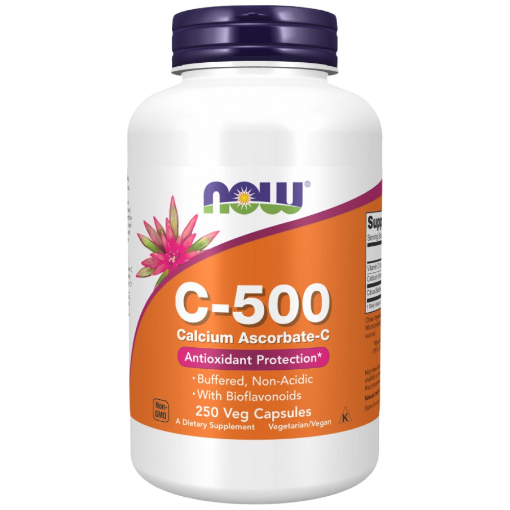 NOW Foods Vitamin C-500 Calcium Ascorbate-C - Буфериран Витамин Ц 500 mg