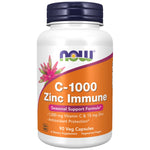 NOW Foods C-1000 Zinc Immune - Витамин C с цинк за имунитет