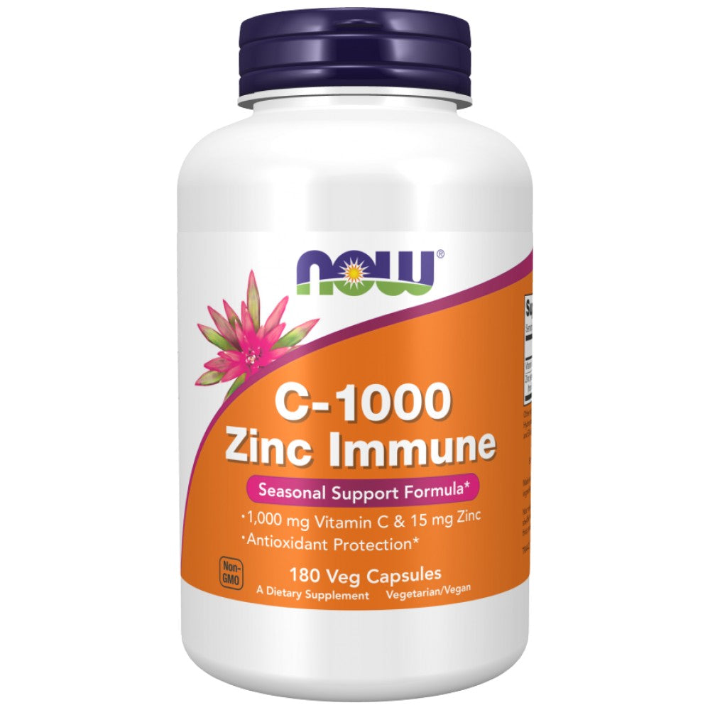 NOW Foods C-1000 Zinc Immune - Витамин C с цинк за имунитет