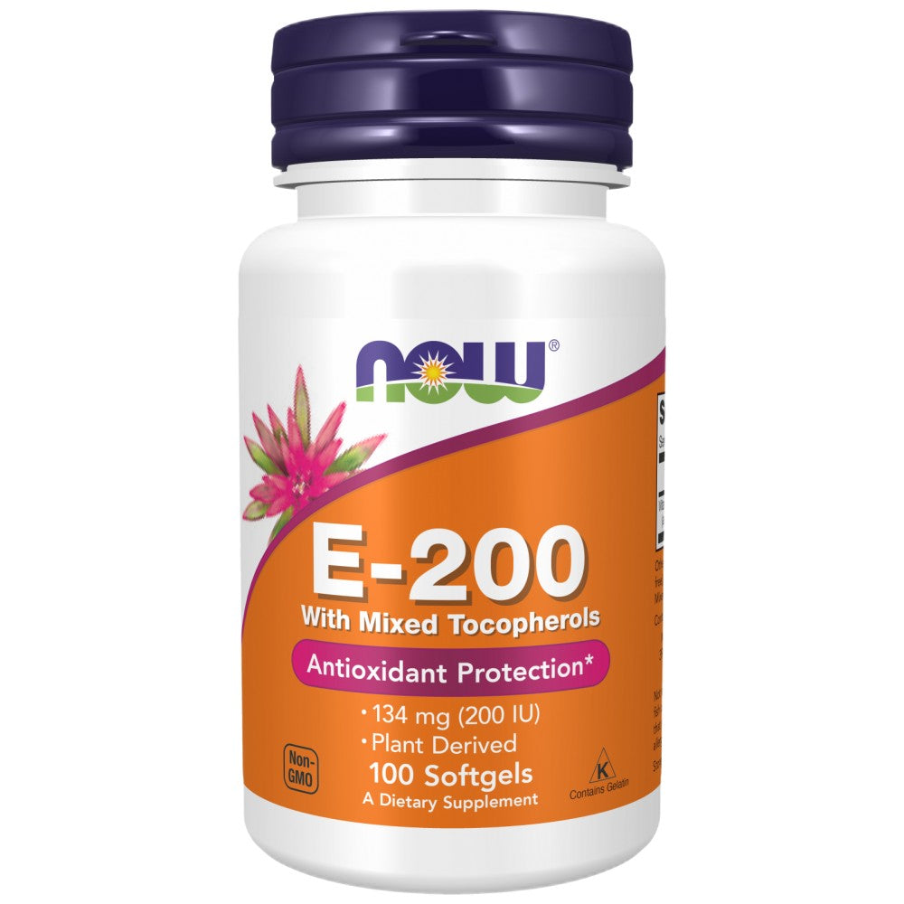 NOW Foods Vitamin E-200 IU MT - Витамин E 200 IU смесени токофероли