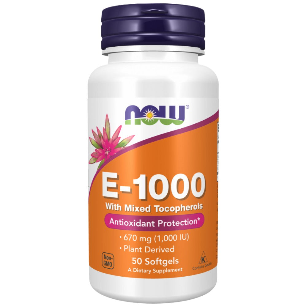 NOW Foods Vitamin E-1000 Natural - Натурален Витамин E 1000 IU