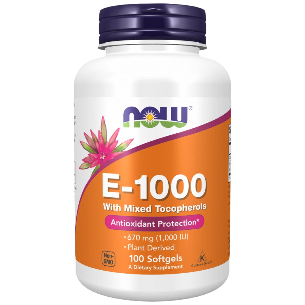 NOW Foods Vitamin E-1000 Natural - Натурален Витамин E 1000 IU