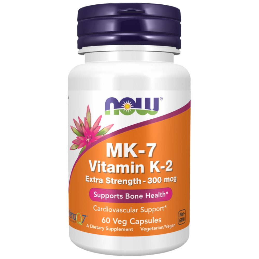 NOW Foods MK-7 Vitamin K-2 300 mcg Extra Strength MenaQ7 - Витамин К2 MK-7 300 mcg