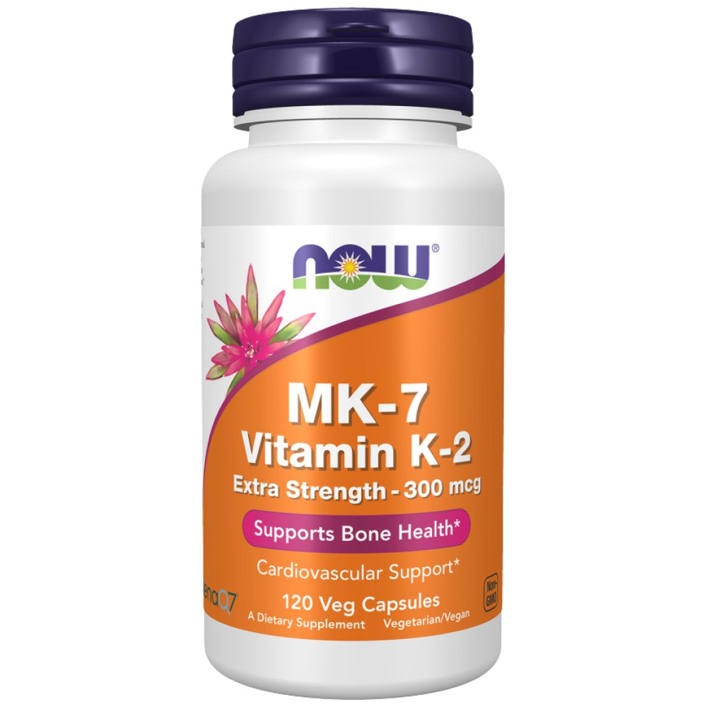 NOW Foods MK-7 Vitamin K-2 300 mcg Extra Strength MenaQ7 - Витамин К2 MK-7 300 mcg