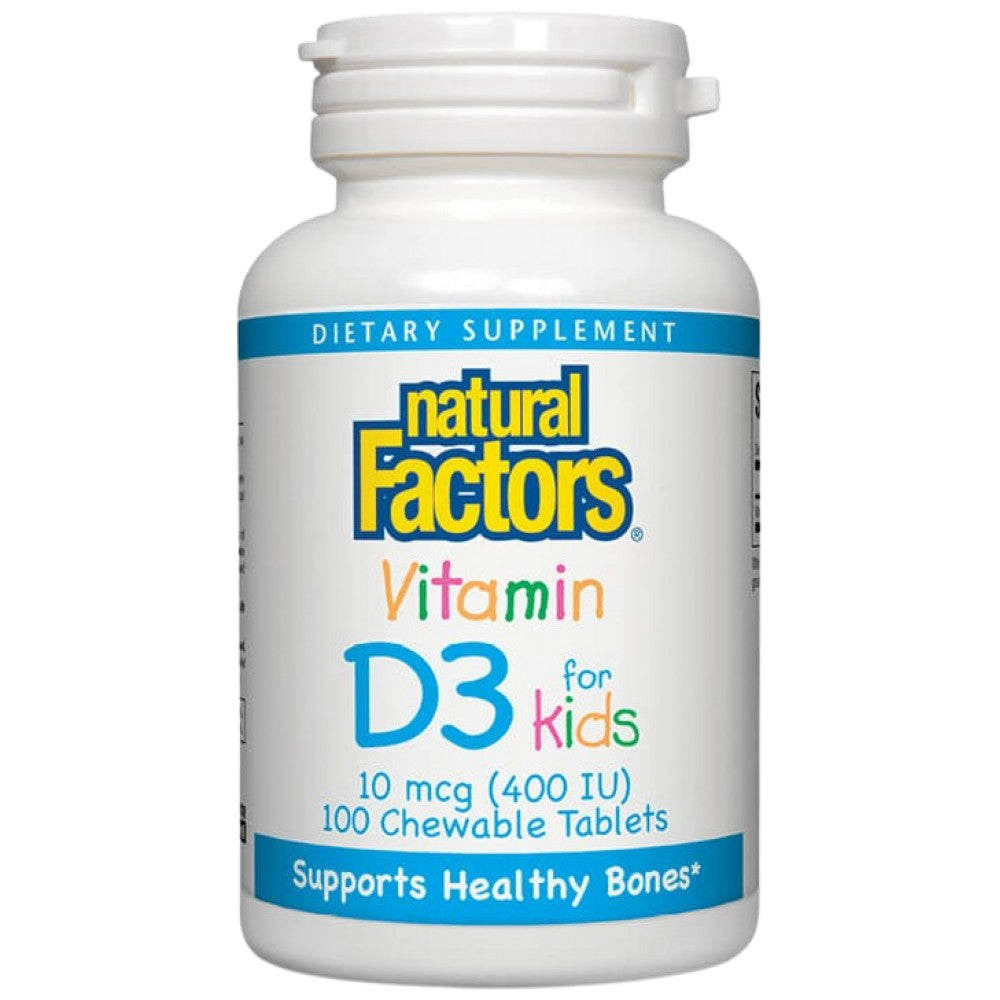 Natural Factors Vitamin D3 for Kids 400 IU - Витамин Д3 за деца 400 IU