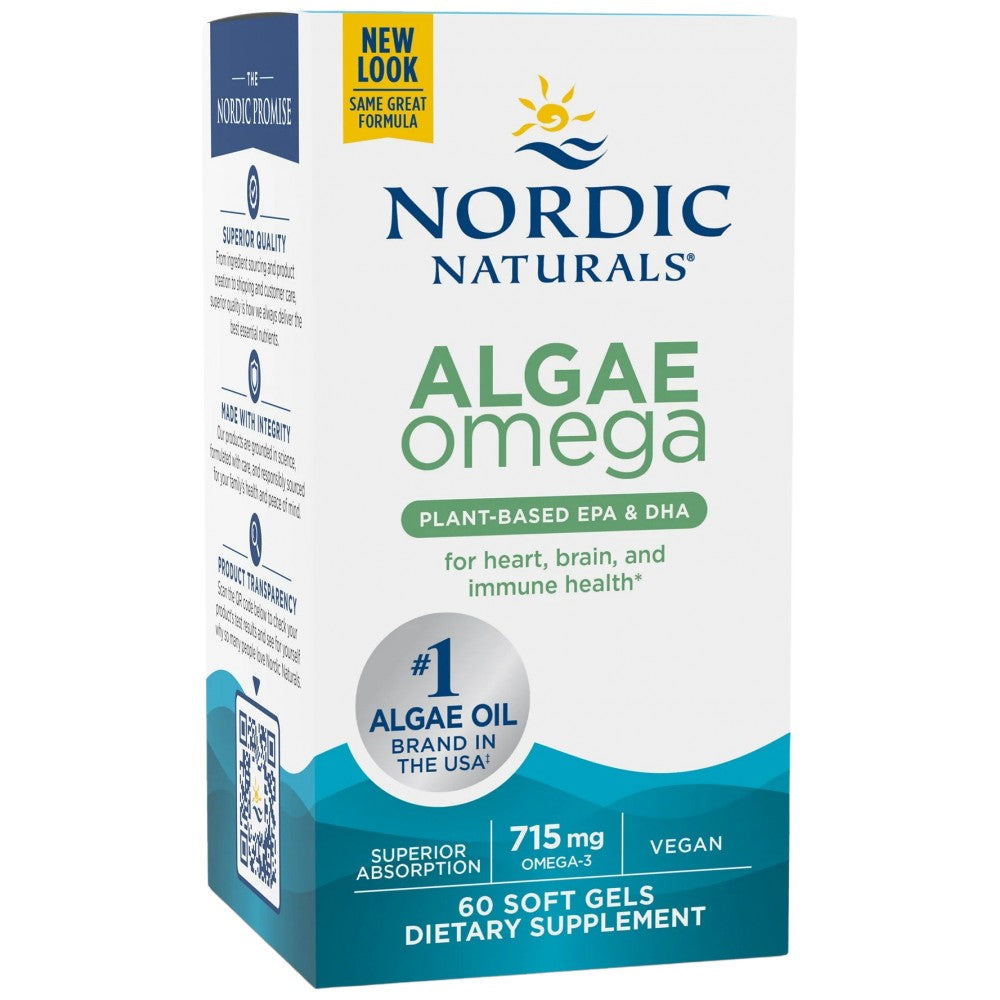 Nordic Naturals Algae Omega 715 mg - Веган Омега 3 от водорасли