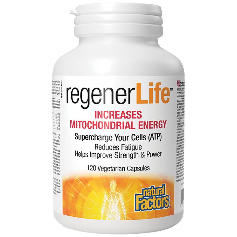 Natural Factors Regener Life Increases Mitochondrial Energy - Антиоксидантна формула за клетъчна енергия