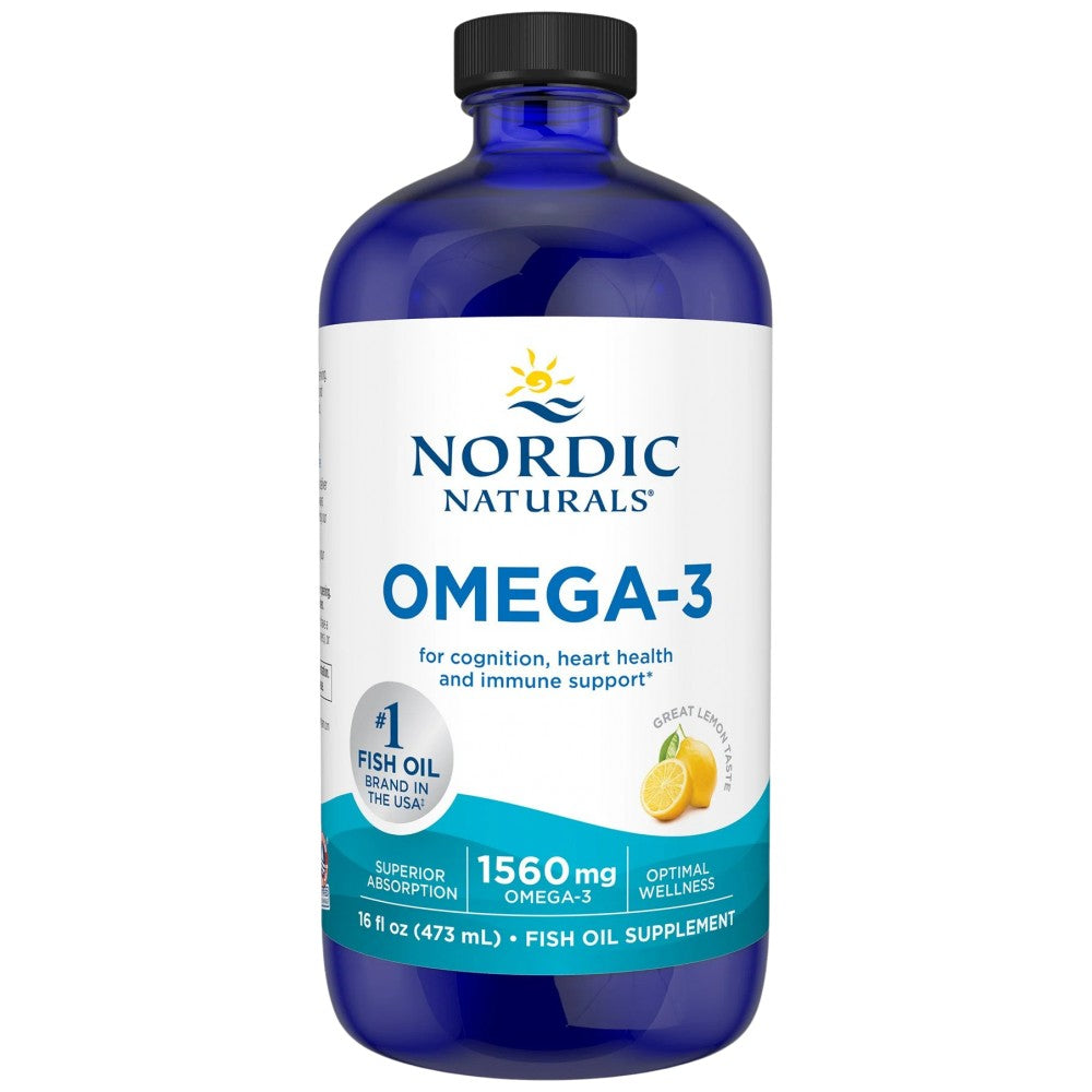 Nordic Naturals Omega-3 Liquid 1560 mg - Течно рибено масло 1560 mg