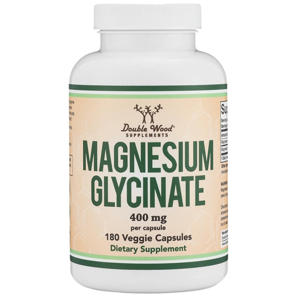 Double Wood Supplements Magnesium Glycinate 400 mg - Магнезиев бисглицинат 400 mg