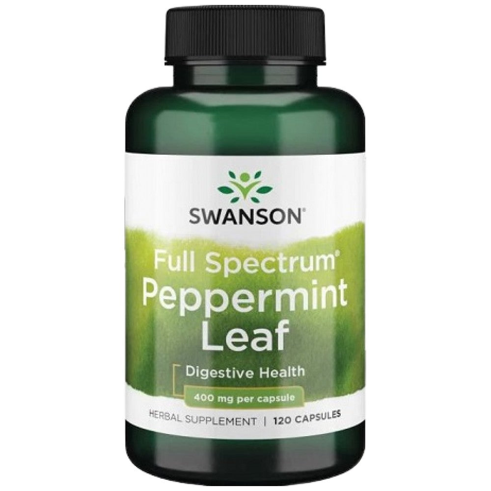 SWANSON Full Spectrum Peppermint Leaf 400 mg - Лист от мента 400 mg
