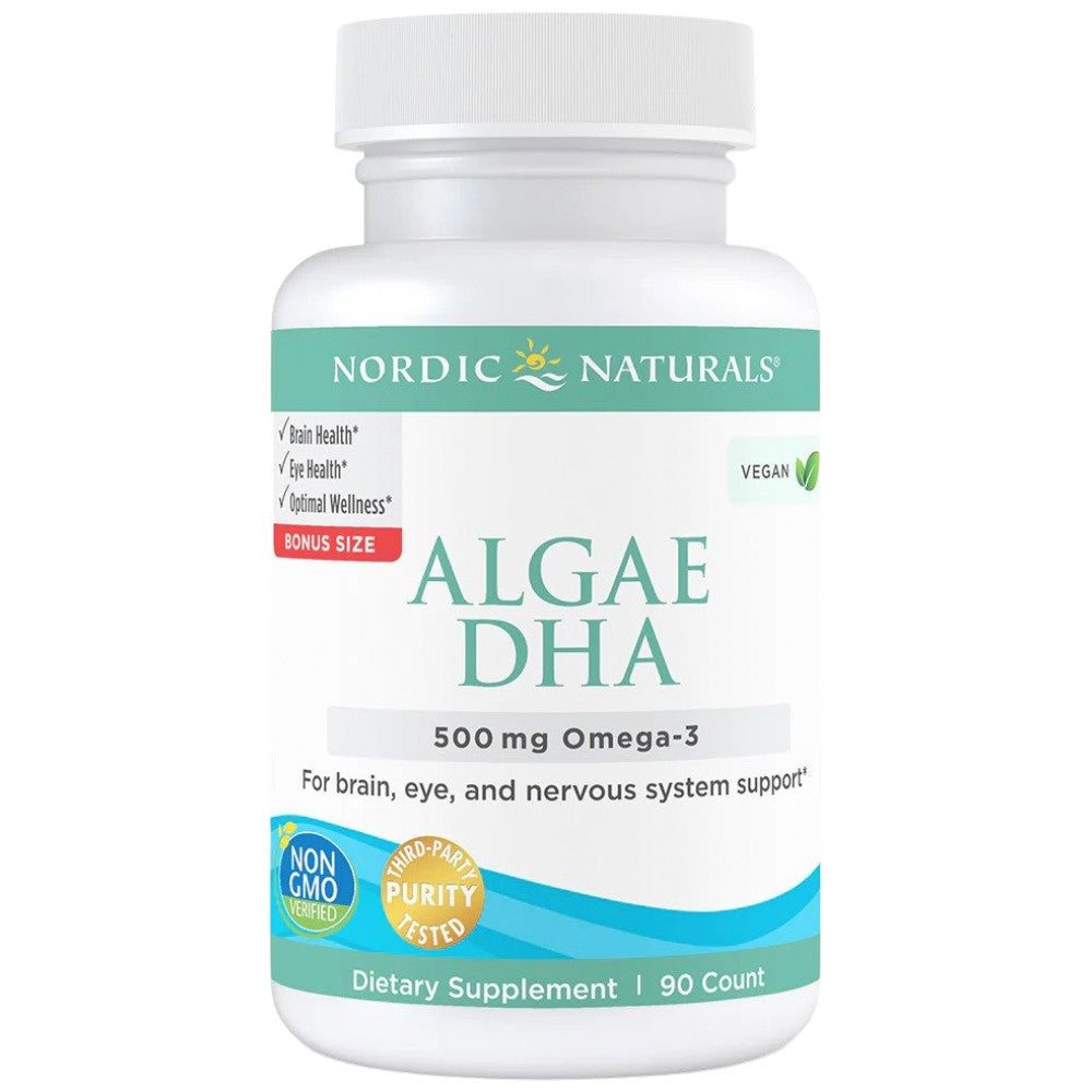 Nordic Naturals Algae DHA 500 mg - Веган DHA от водорасли 500 mg