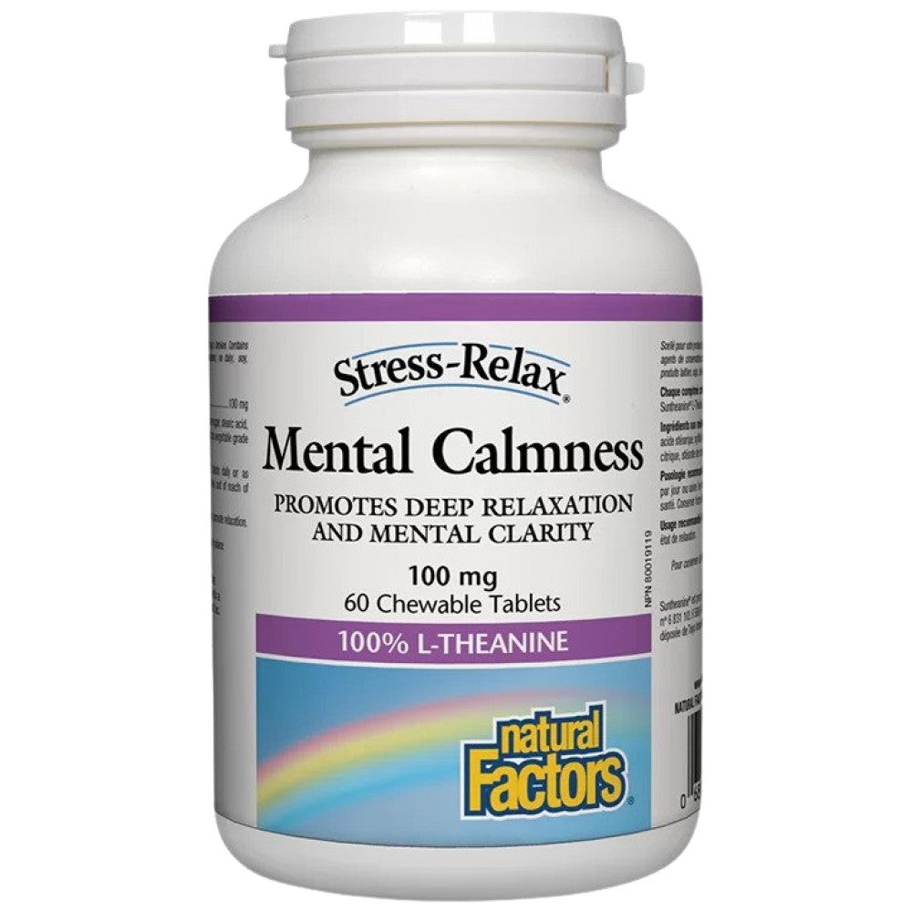 Natural Factors Mental Calmness L-Theanine 100 mg - Л-Теанин 100 mg за спокойствие
