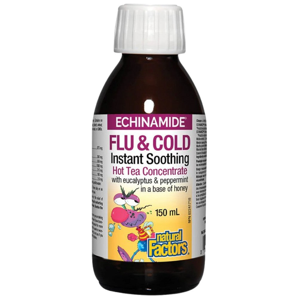 Natural Factors Echinamide Flu and Cold Syrup - Сироп с ехинацея за имунитет