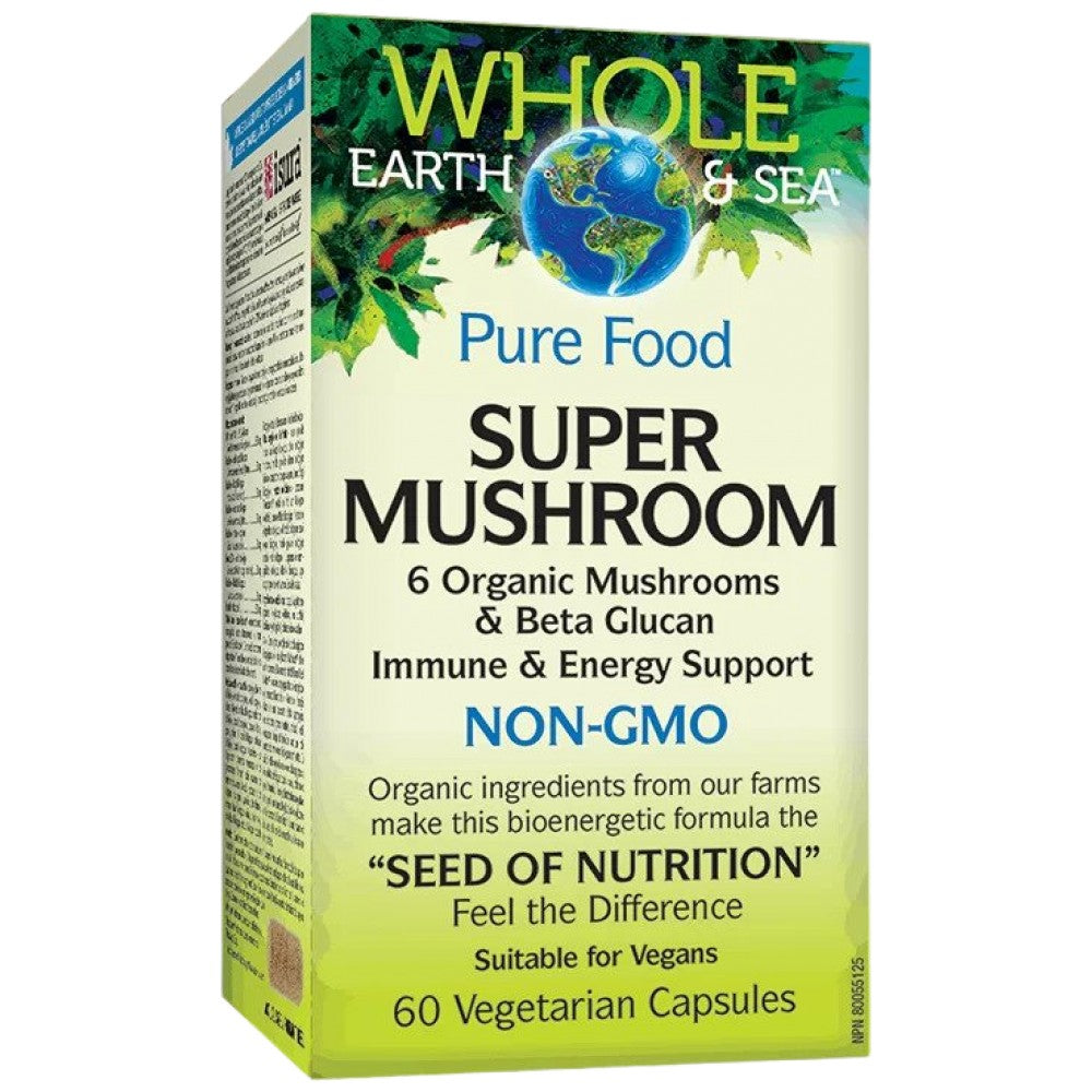 Natural Factors Super Mushroom Whole Earth & Sea - Гъбен комплекс