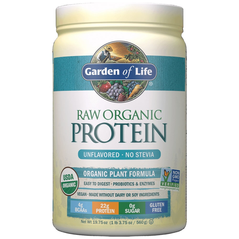 Garden Of Life RAW Protein Organic Unflavoured - Био растителен протеин неовкусен