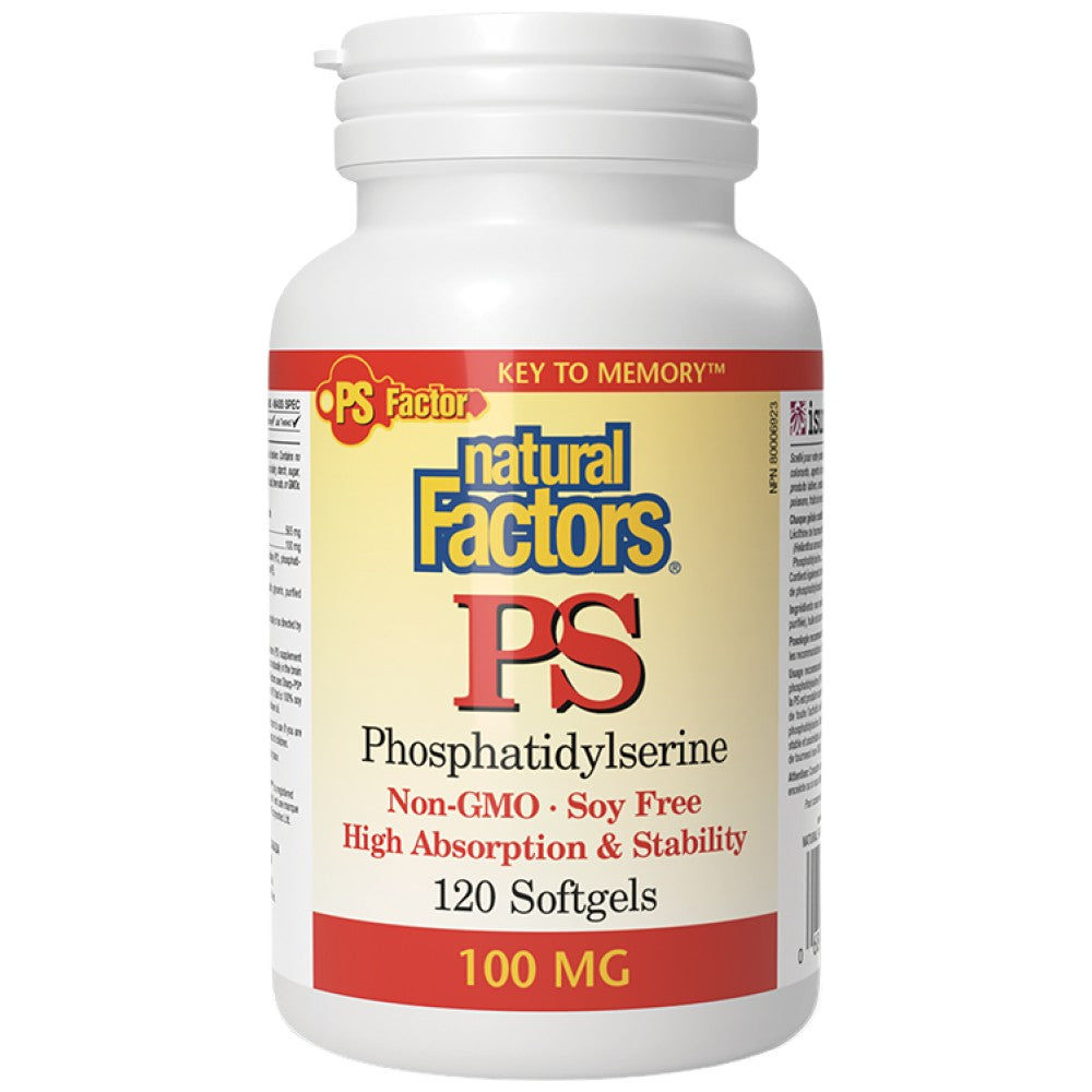Natural Factors PS Phosphatidylserine 100 mg - Фосфатидилсерин 100 mg