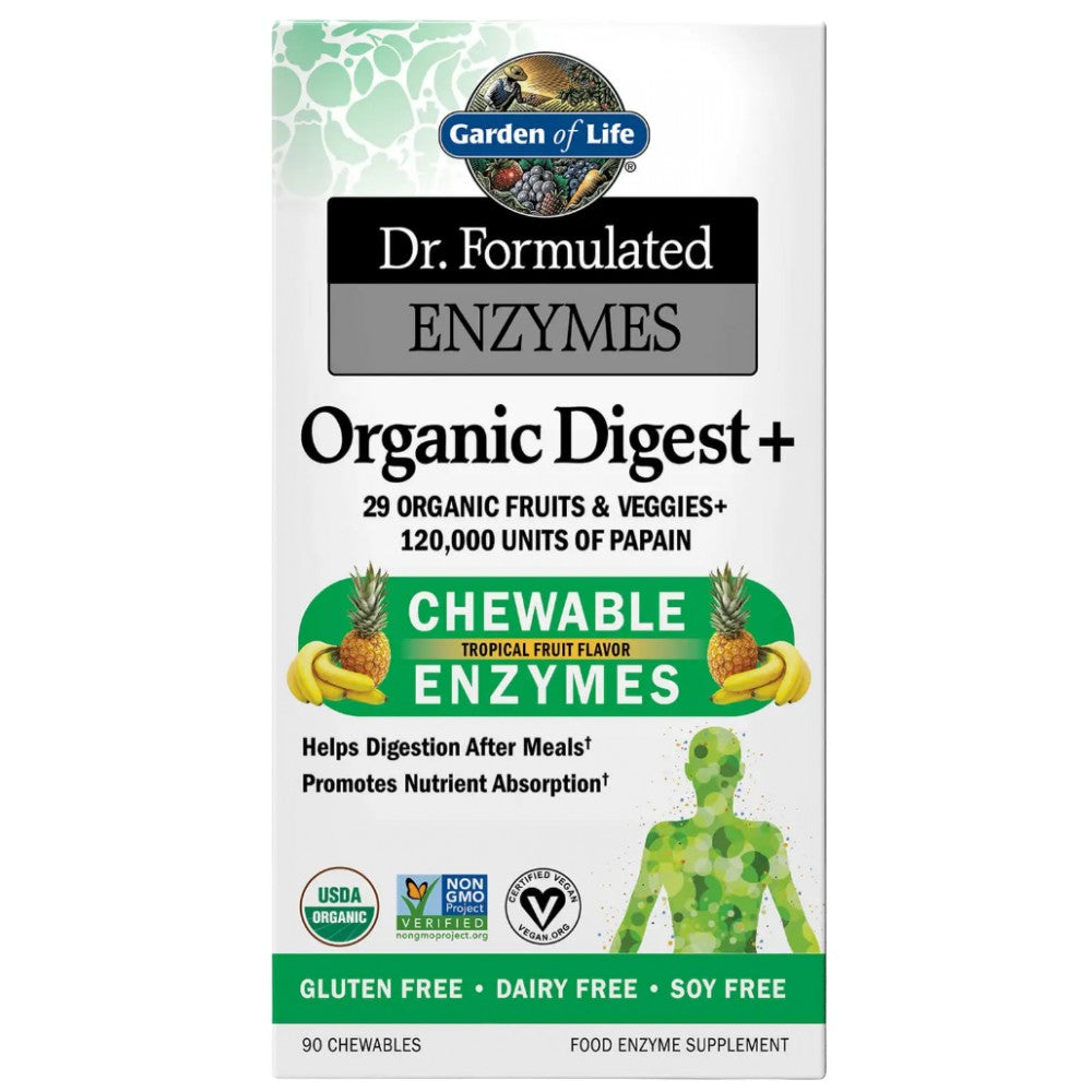 Garden Of Life Dr. Formulated Organic Digest+ - Био ензими за храносмилане