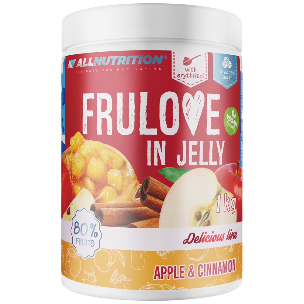 AllNutrition Frulove in Jelly Apple & Cinnamon - Плодове в желе ябълка и канела