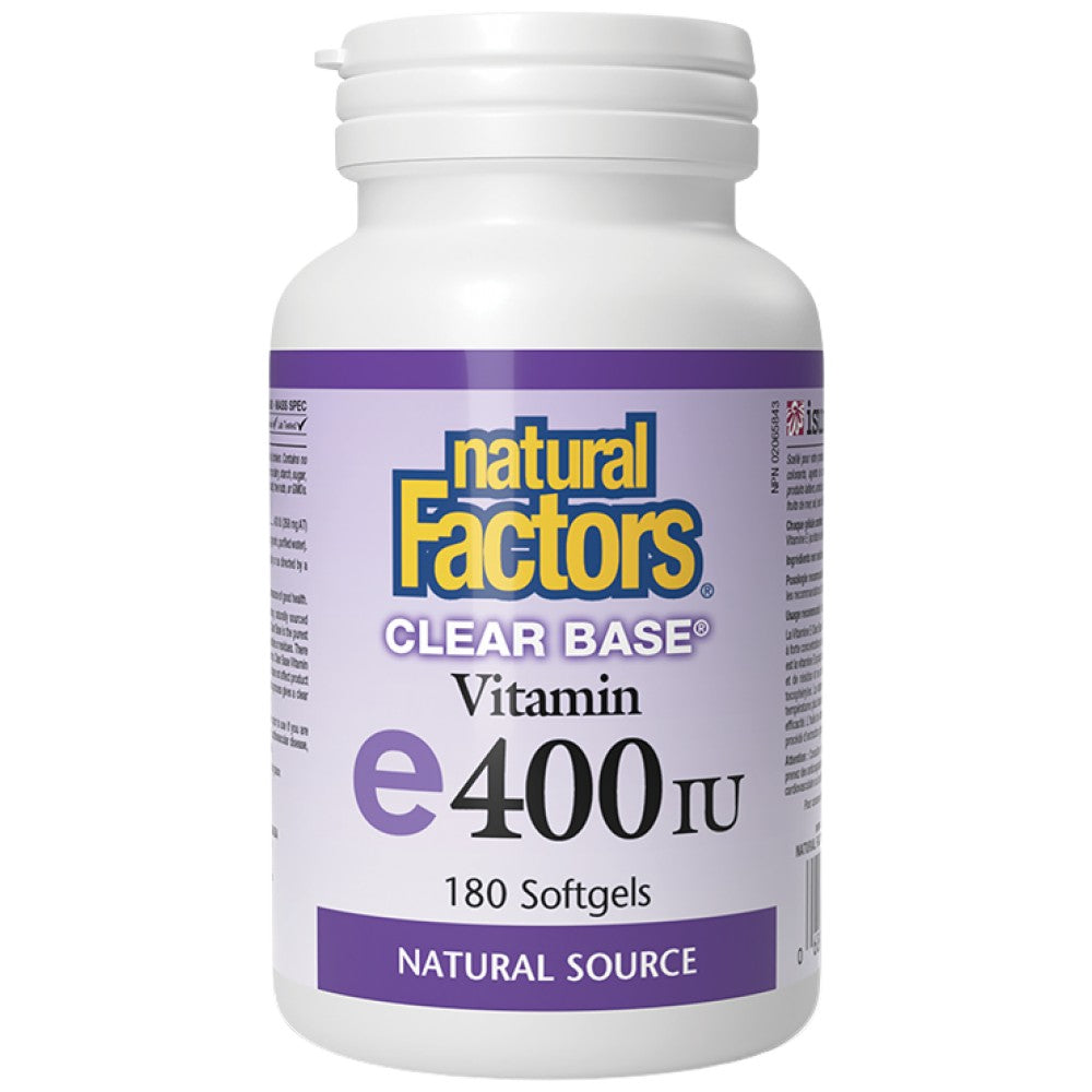 Natural Factors Clear Base Vitamin E 400 IU - Витамин E 400 IU