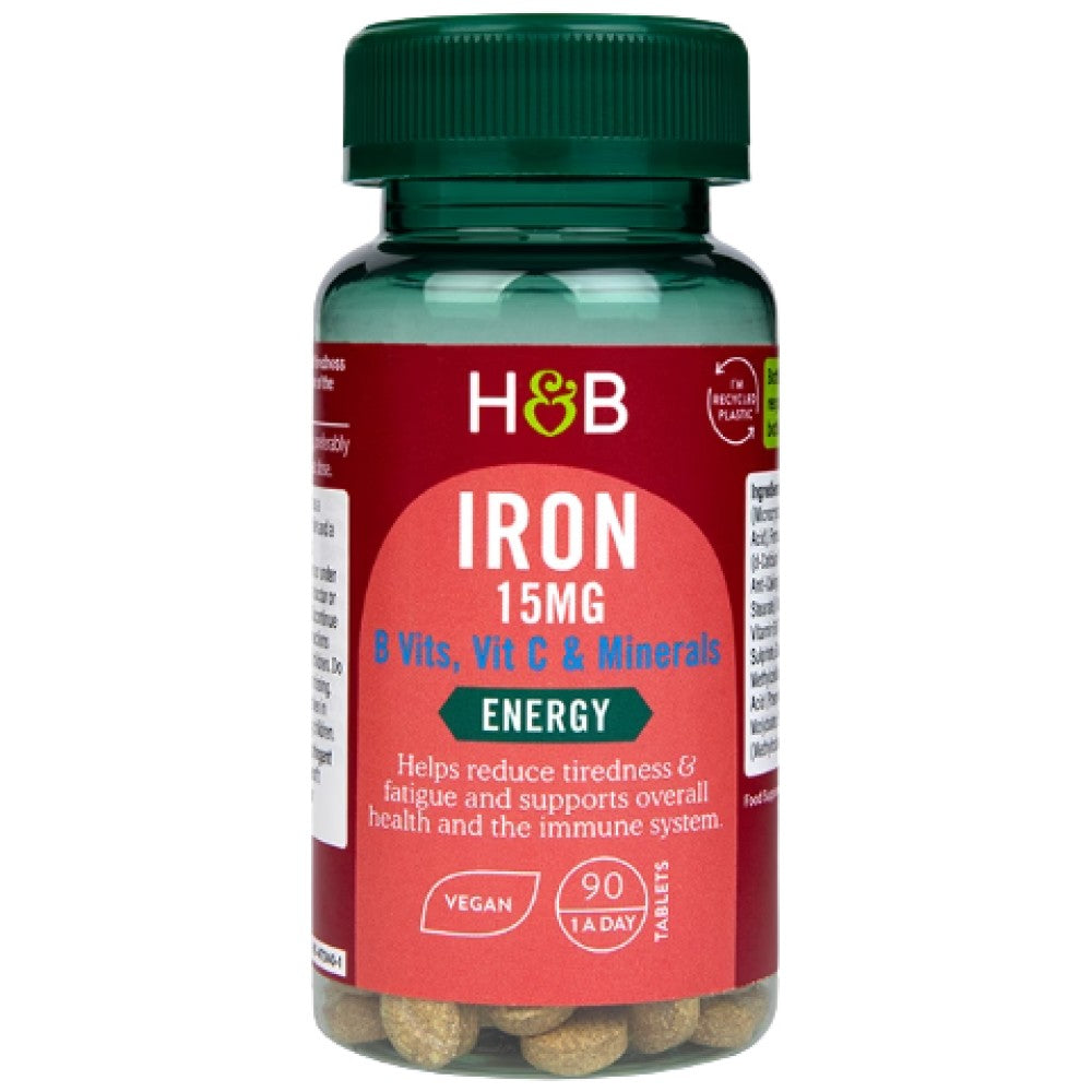 Holland And Barrett Iron 15 mg With Vitamins & Minerals - Желязо 15 mg с витамини