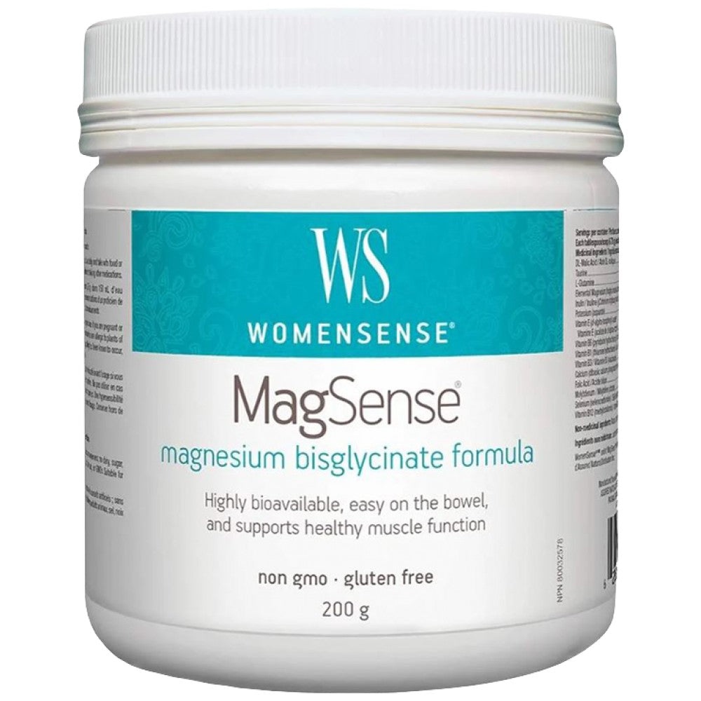 Natural Factors WomenSense Magnesium Bisglycinate Powder - Магнезиев бисглицинат за жени